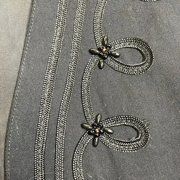 90s Vintage Liz Sport black Beaded vest Small - Picture 4 of 7